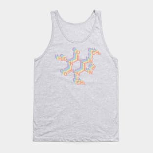 Caffeine Molecule Aesthetic Pastels Gift Tank Top